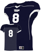 Alleson Speed Custom Football Jersey, color: Navy/White