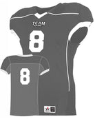 Alleson Speed Custom Football Jersey, color: Charcoal/White