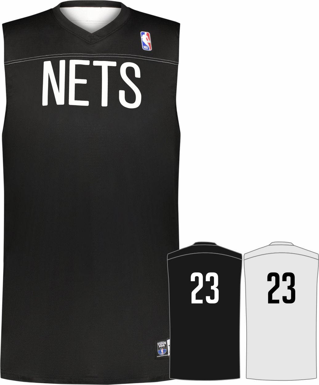 Alleson NBA Team Reversible Custom Basketball Jersey, color: NBA-Nets