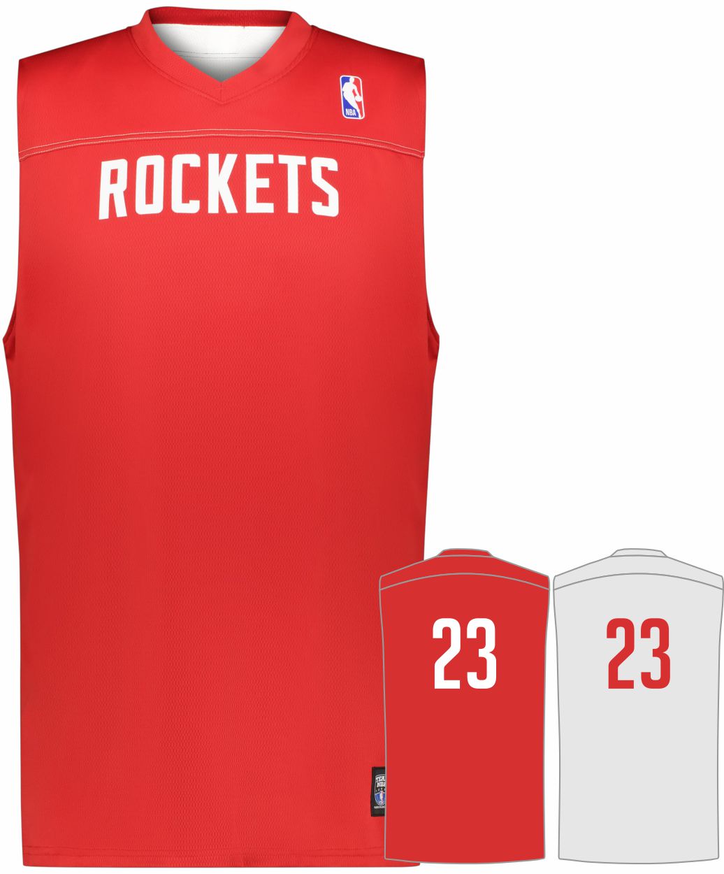 Alleson NBA Team Reversible Custom Basketball Jersey, color: NBA-Rockets