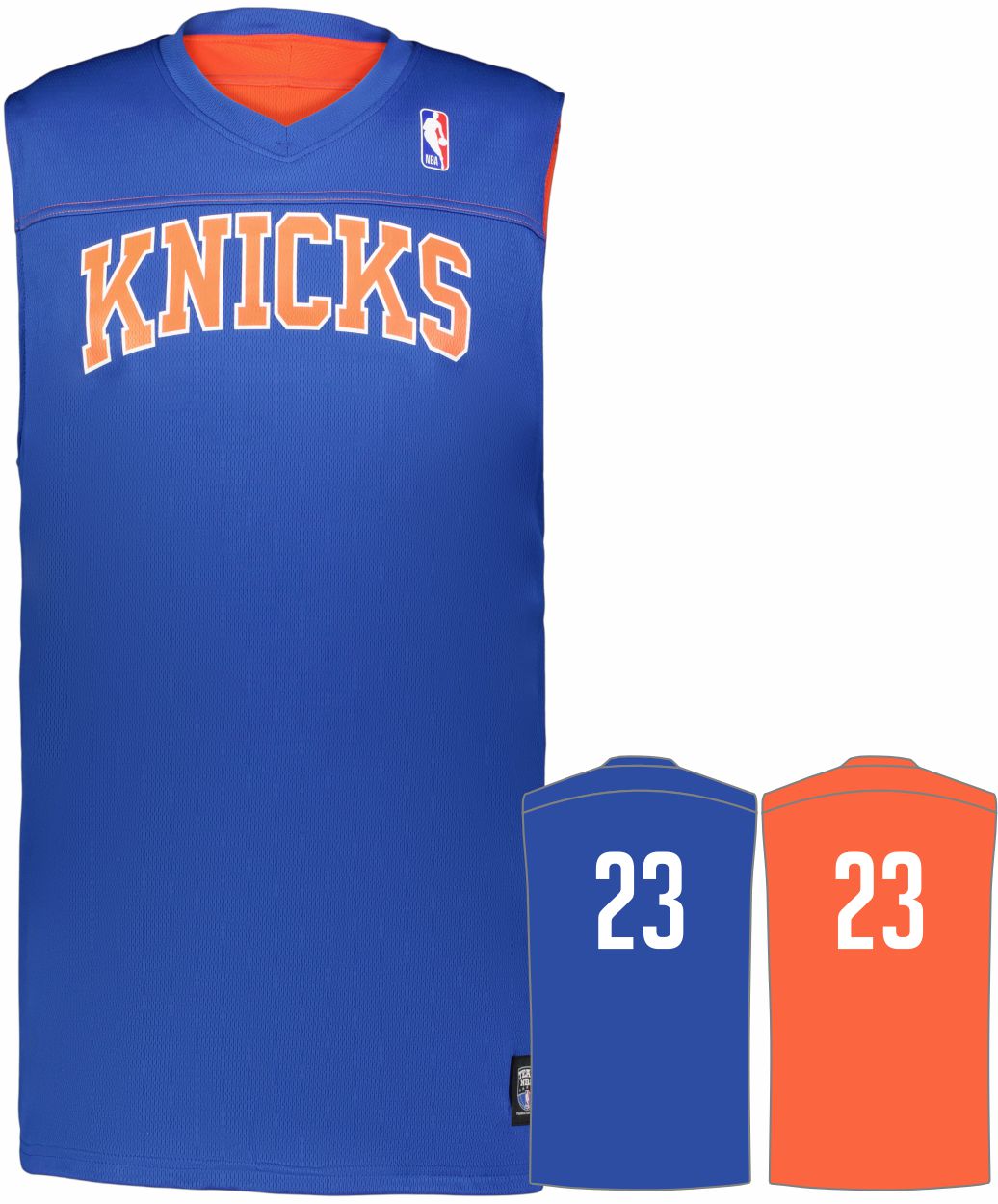 Alleson NBA Team Reversible Custom Basketball Jersey, color: NBA-Knicks