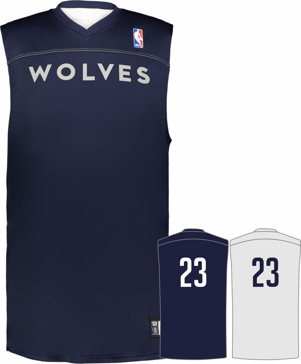 Alleson NBA Team Reversible Custom Basketball Jersey, color: NBA-Thunder