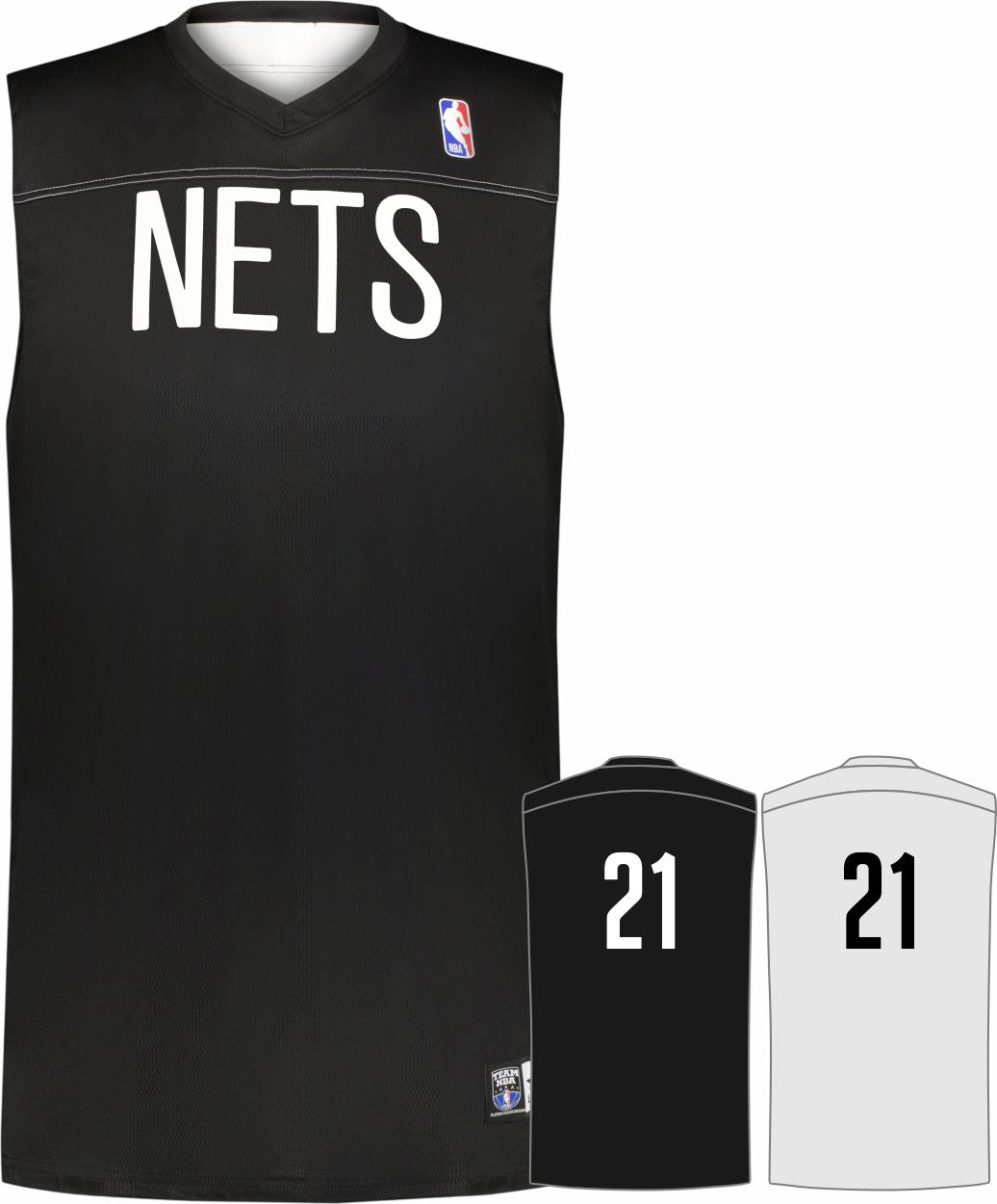 Alleson NBA Team Reversible Custom Basketball Jersey, color: NBA-Nets