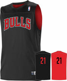 Alleson NBA Team Reversible Custom Basketball Jersey, color: NBA-Bulls