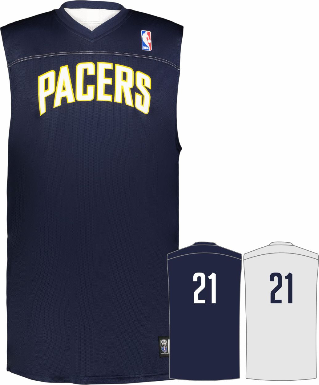 Alleson NBA Team Reversible Custom Basketball Jersey, color: NBA-Pacers