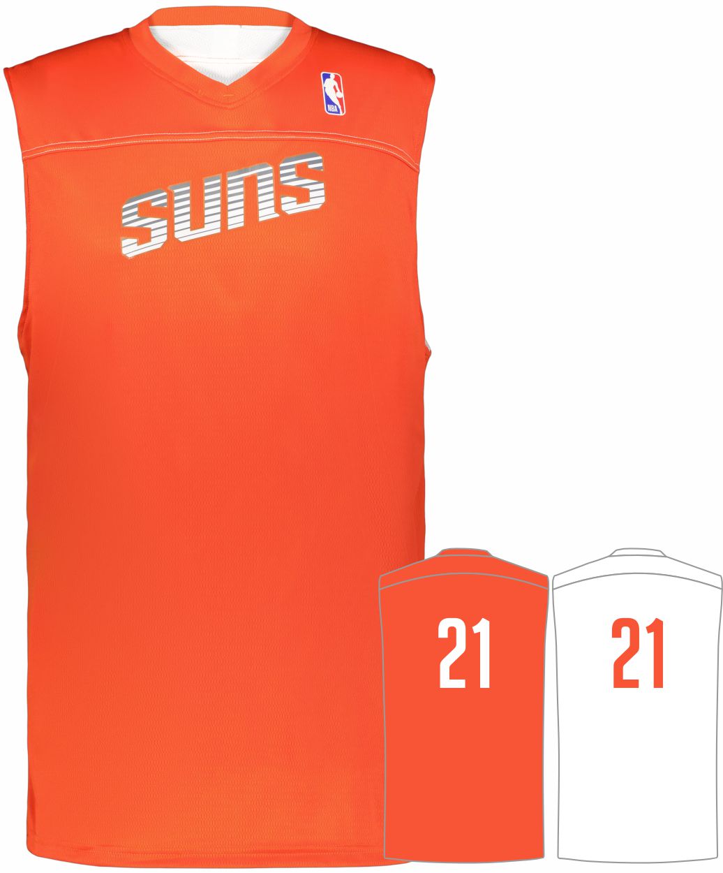 Alleson NBA Team Reversible Custom Basketball Jersey, color: NBA-Suns