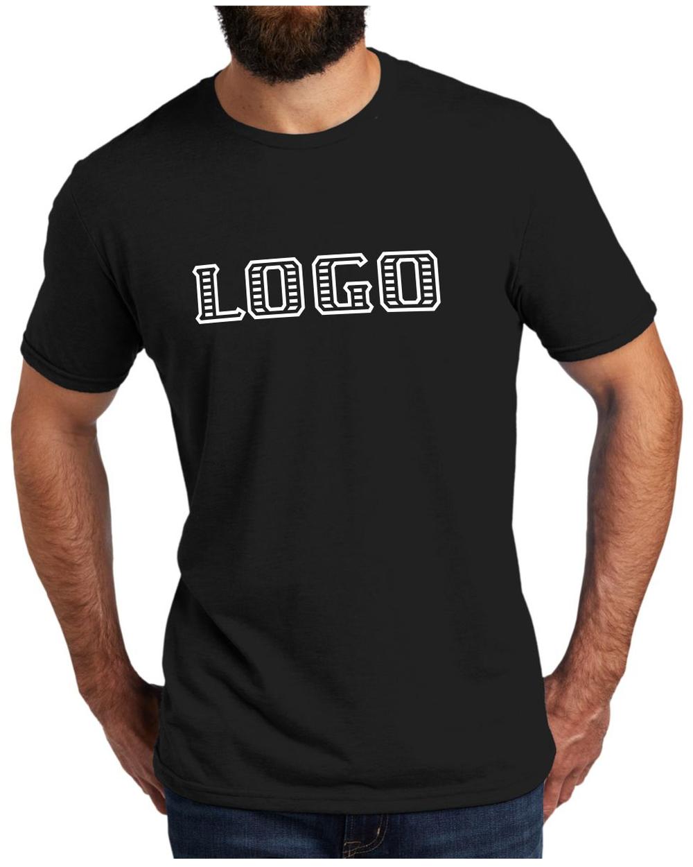 Allmade Men's Tri-Blend S/S Custom T-Shirt, color: Deep Black