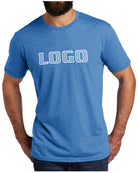 Allmade Tri-Blend S/S Custom T-Shirt, color: Azure Blue