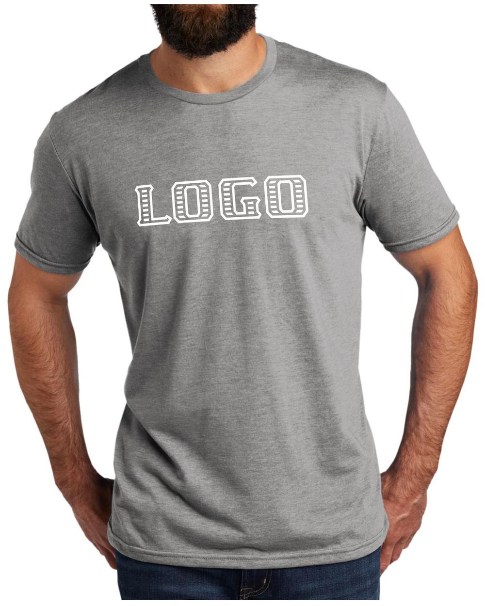 Allmade Men's Tri-Blend S/S Custom T-Shirt, color: Aluminum Grey
