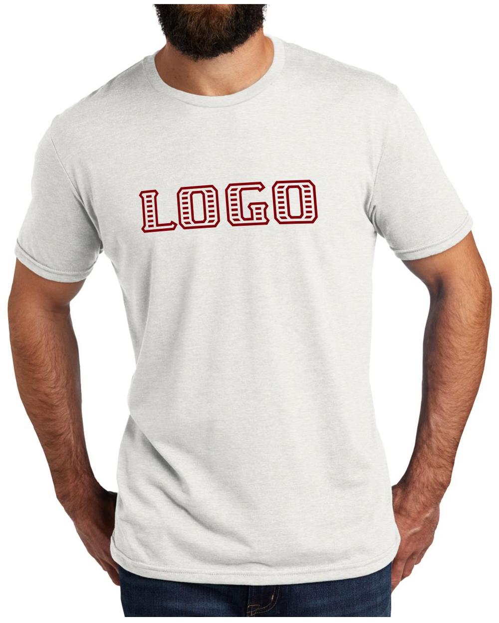 Allmade Men's Tri-Blend S/S Custom T-Shirt, color: Fairly White