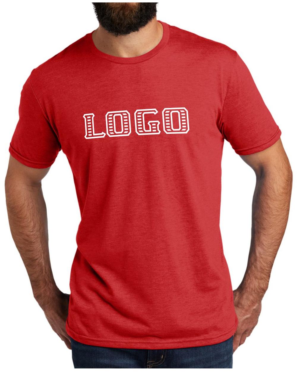 Allmade Men's Tri-Blend S/S Custom T-Shirt, color: Rise Up Red