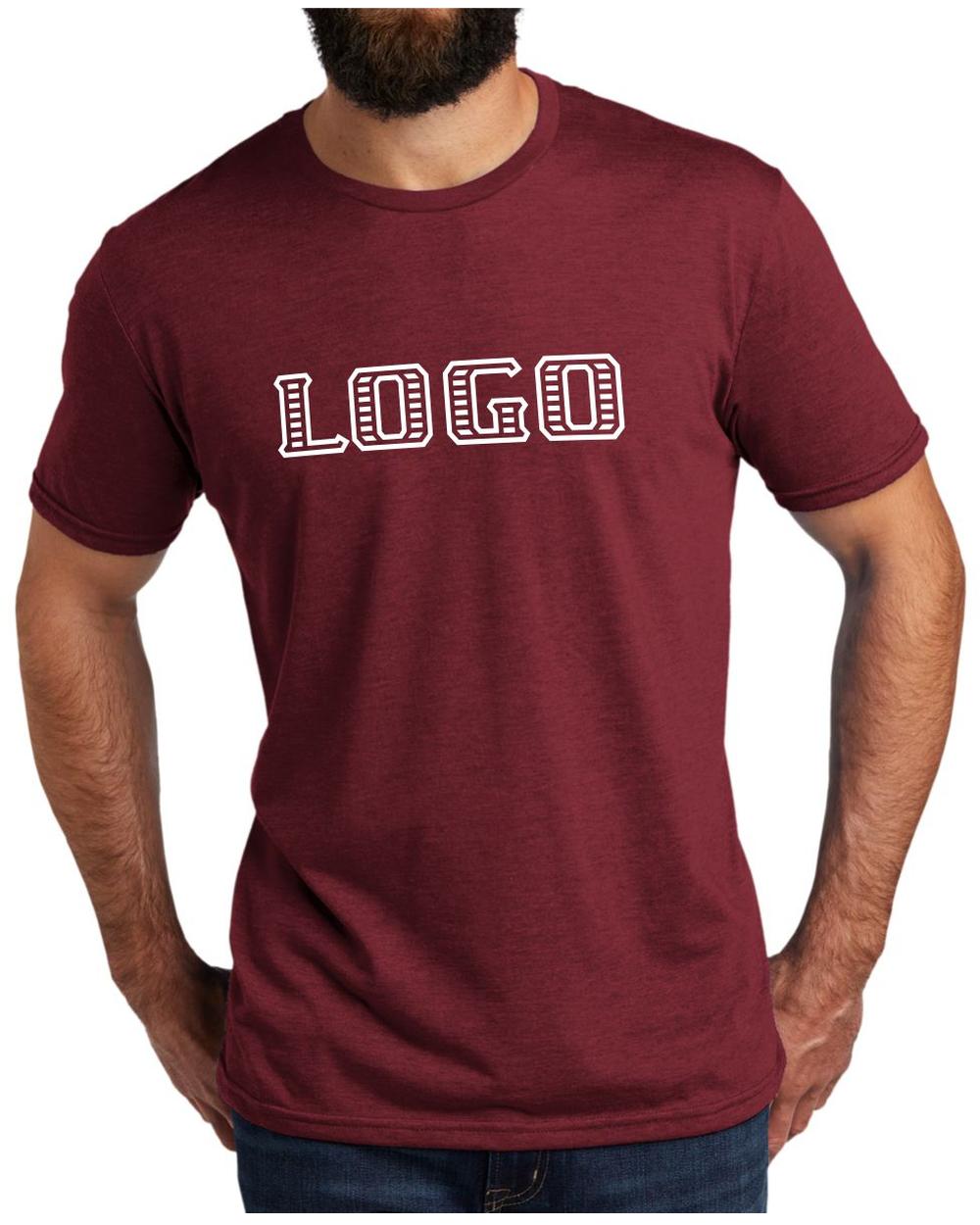 Allmade Men's Tri-Blend S/S Custom T-Shirt, color: Vino Red