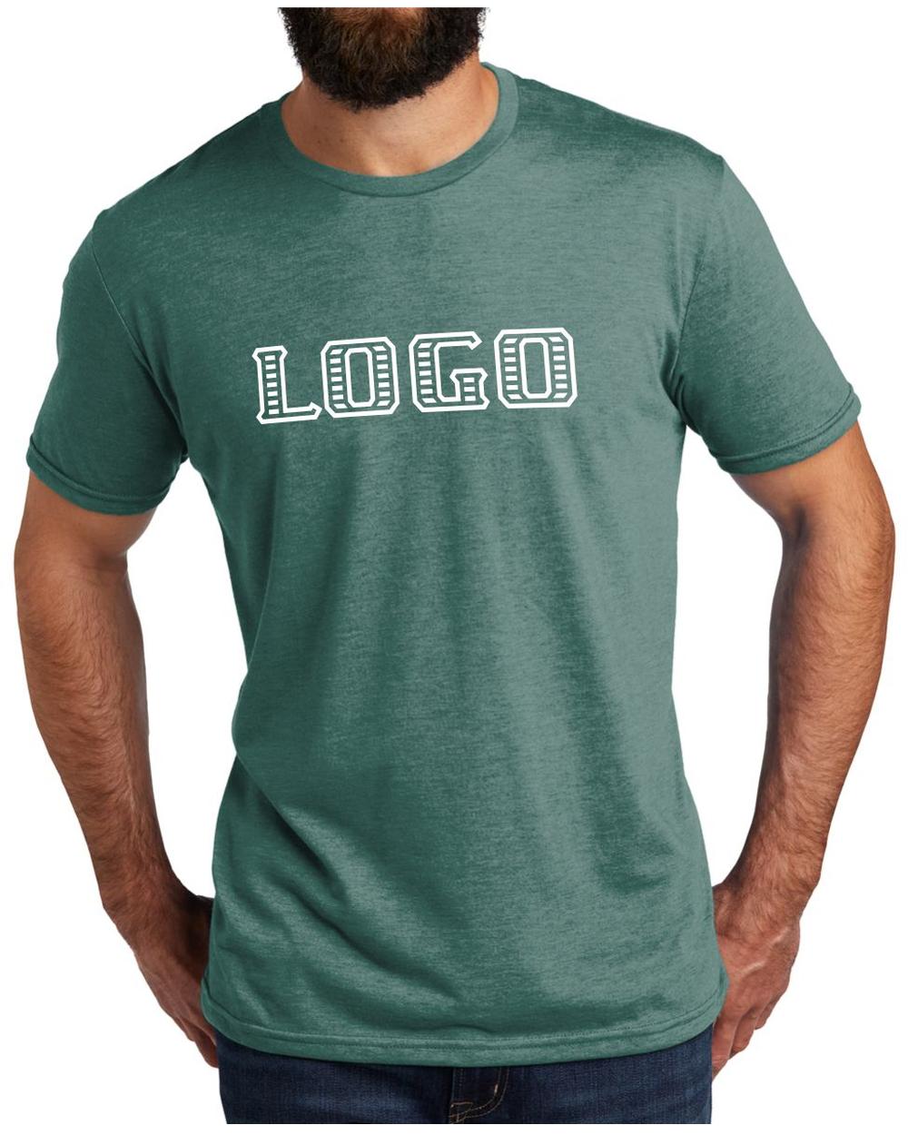 Allmade Men's Tri-Blend S/S Custom T-Shirt, color: Deep Sea Green