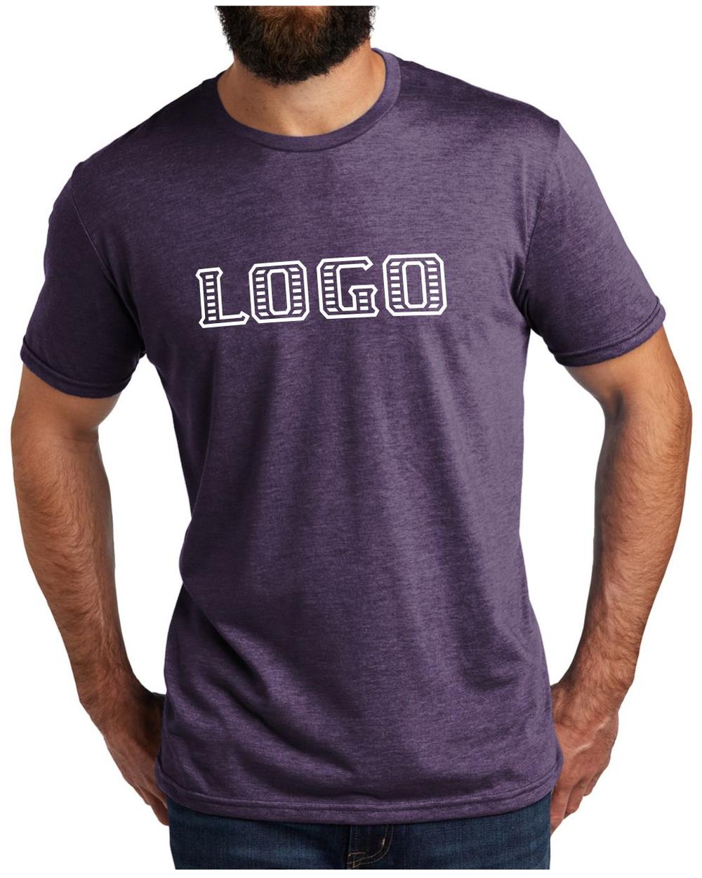 Allmade Men's Tri-Blend S/S Custom T-Shirt, color: Huckleberry