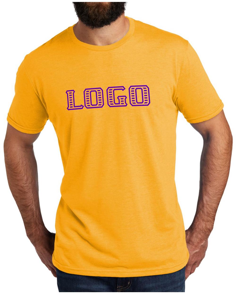 Allmade Men's Tri-Blend S/S Custom T-Shirt, color: Orange You Fancy