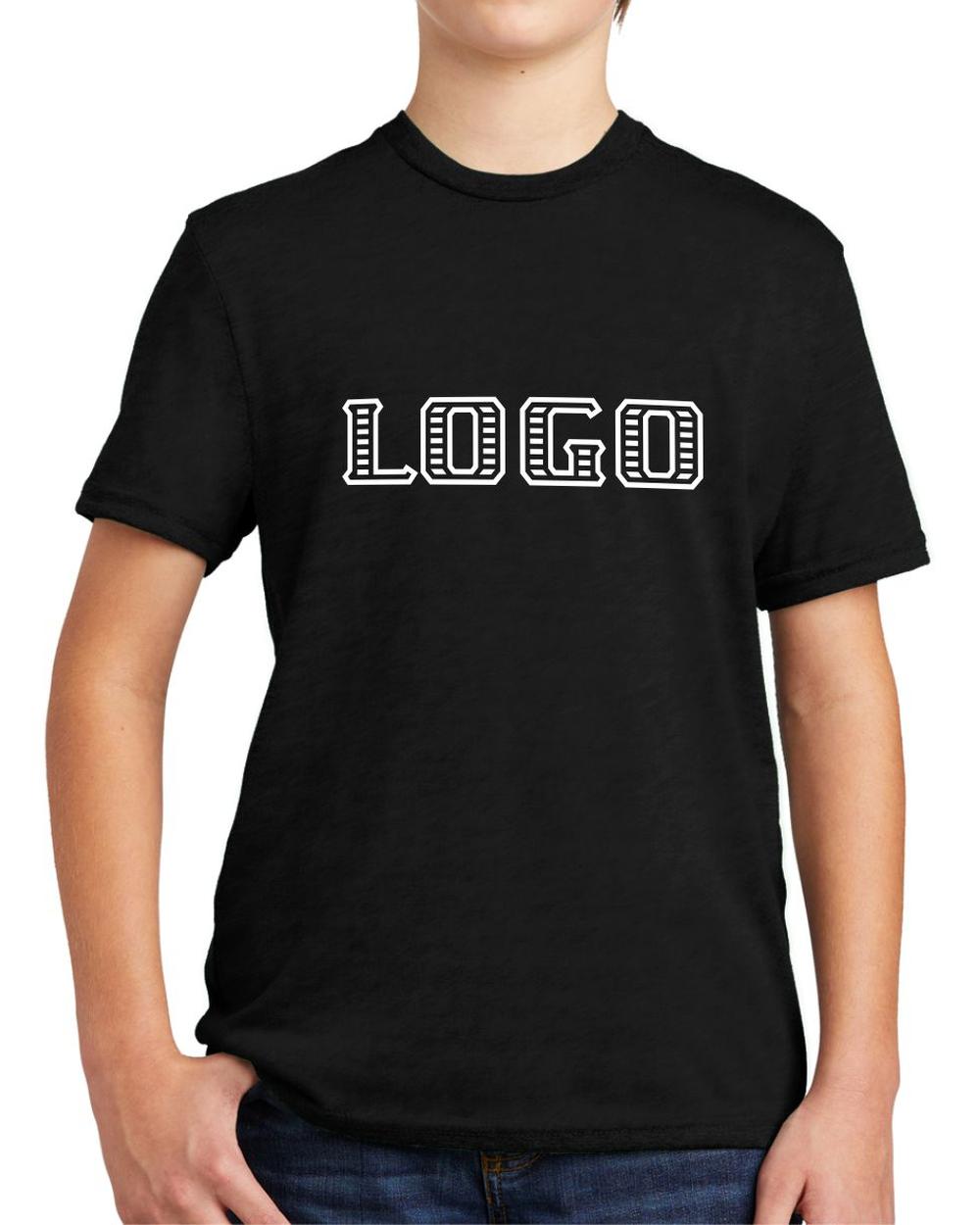 Allmade Youth Tri-Blend S/S Custom T-Shirt, color: Deep Black
