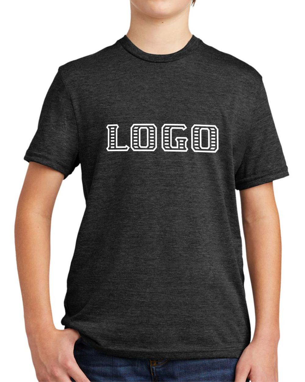 Allmade Youth Tri-Blend S/S Custom T-Shirt, color: Space Black