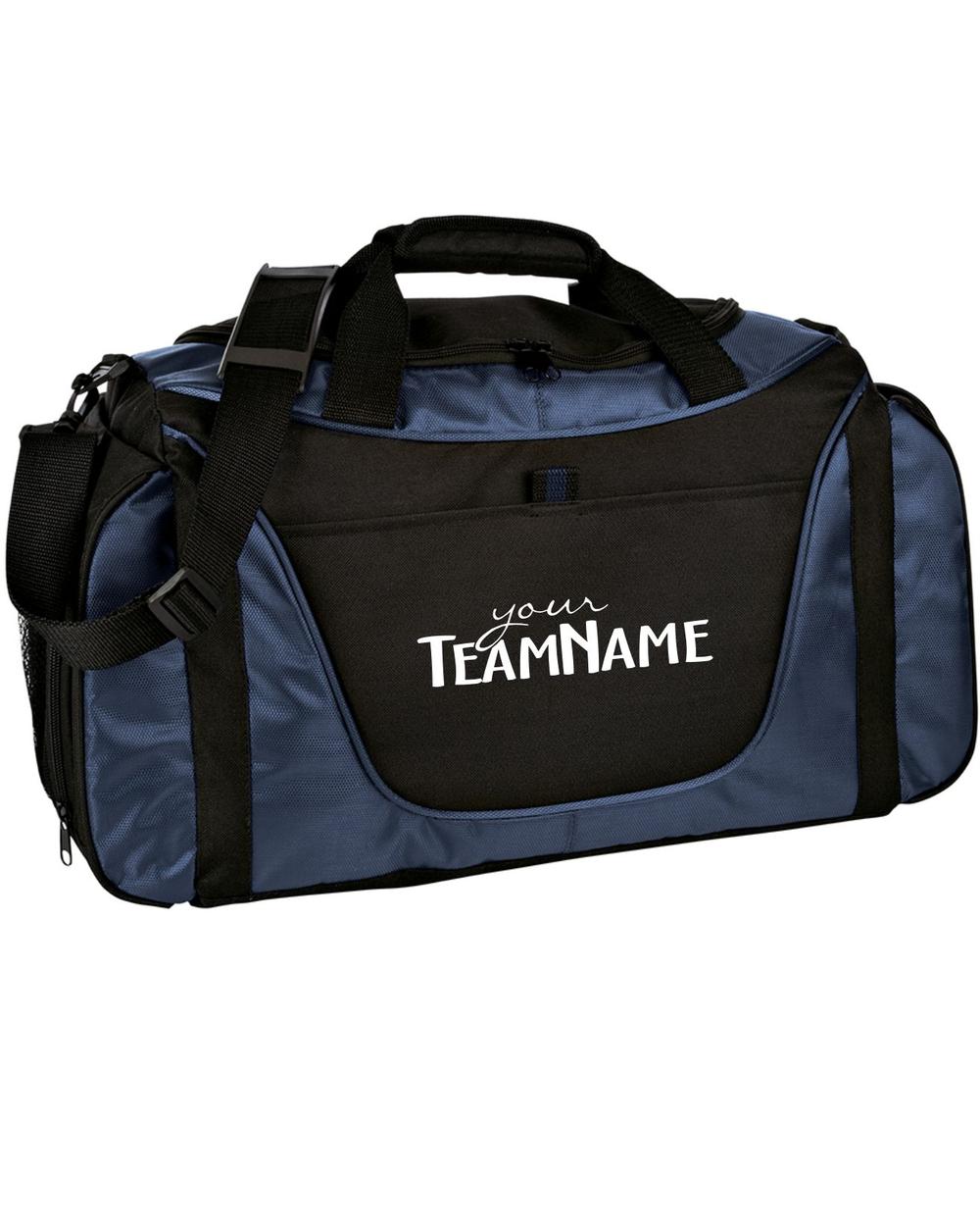 P&C Medium 2-Tone Custom-Logo Duffel Bag, color: Navy/Black