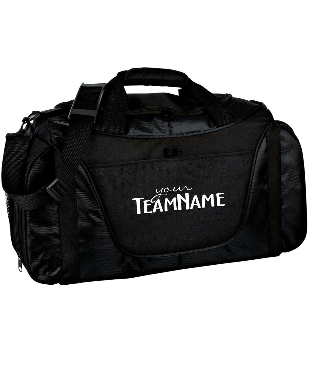 P&C Medium 2-Tone Custom-Logo Duffel Bag, color: Black/Black