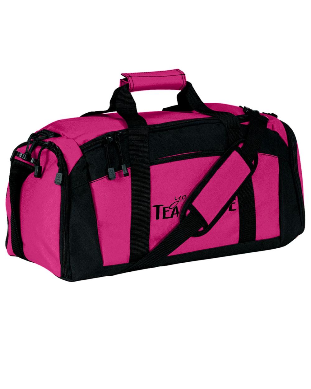 Port Authority Gym Custom-Logo Duffel Bag, color: Tropical Pink