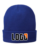 P&C Fleece-Lined Knit Custom Beanie Hat, color: Athletic Royal