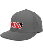 Pacific Perforated F3 Performance FlexFit Flat Custom Cap, color: Graphite