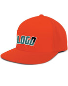 Pacific Perforated F3 Performance FlexFit Flat Custom Cap, color: Orange