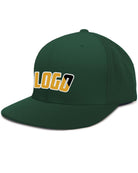 Pacific Perforated F3 Performance FlexFit Flat Custom Cap, color: Dark Green