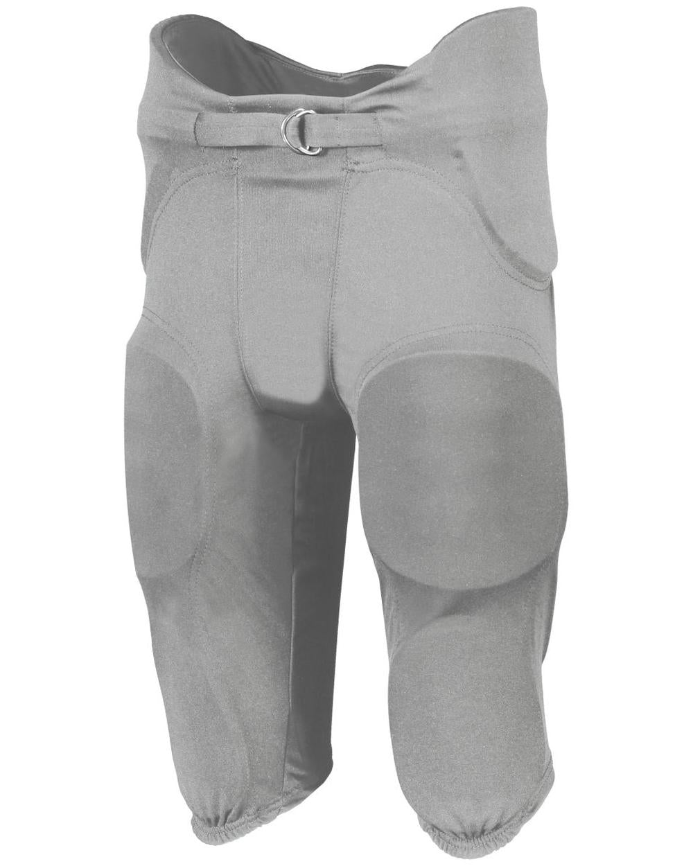 Russell Youth Integrated 7-Piece Pad Football Pant, color: Silver