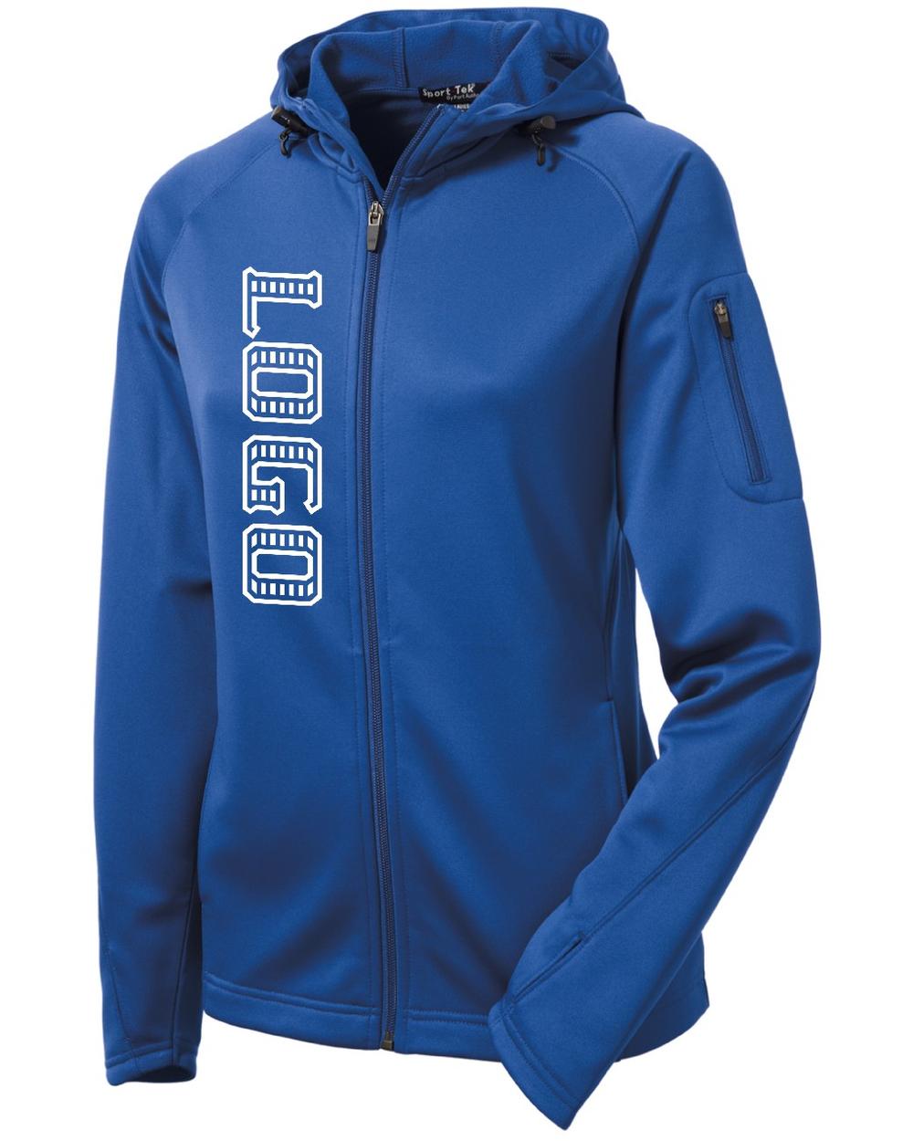 Sport-TEK Women's Tech Fleece Custom Hooded Jacket, color: True Royal