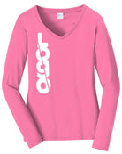 P&C Fan Favorite L/S V-Neck Custom T-Shirt, color: New Pink