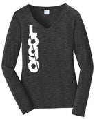 P&C Fan Favorite L/S V-Neck Custom T-Shirt, color: Dark Heather Grey