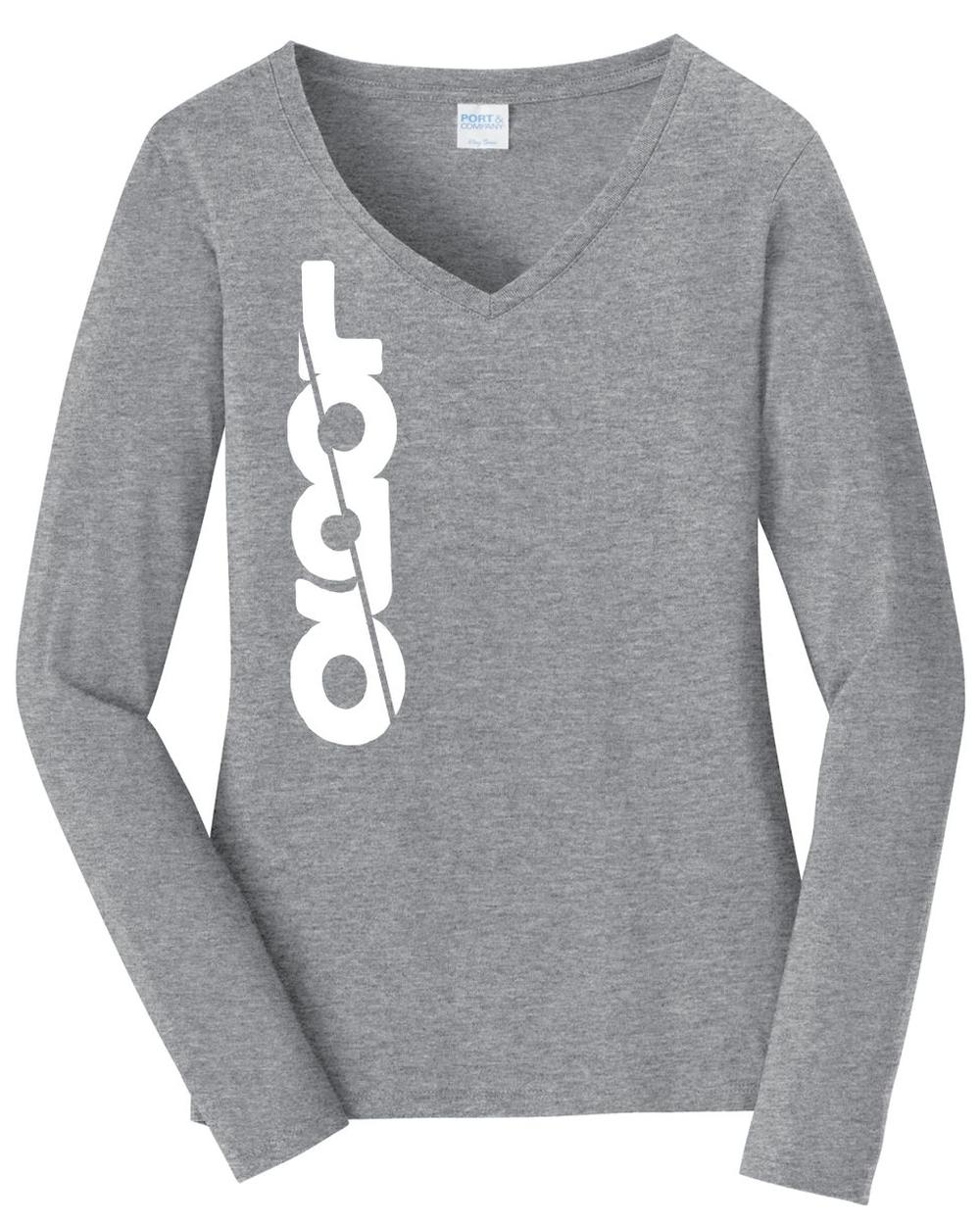 P&C Women's Fan Favorite L/S V-Neck Custom T-Shirt, color: Athletic Heather