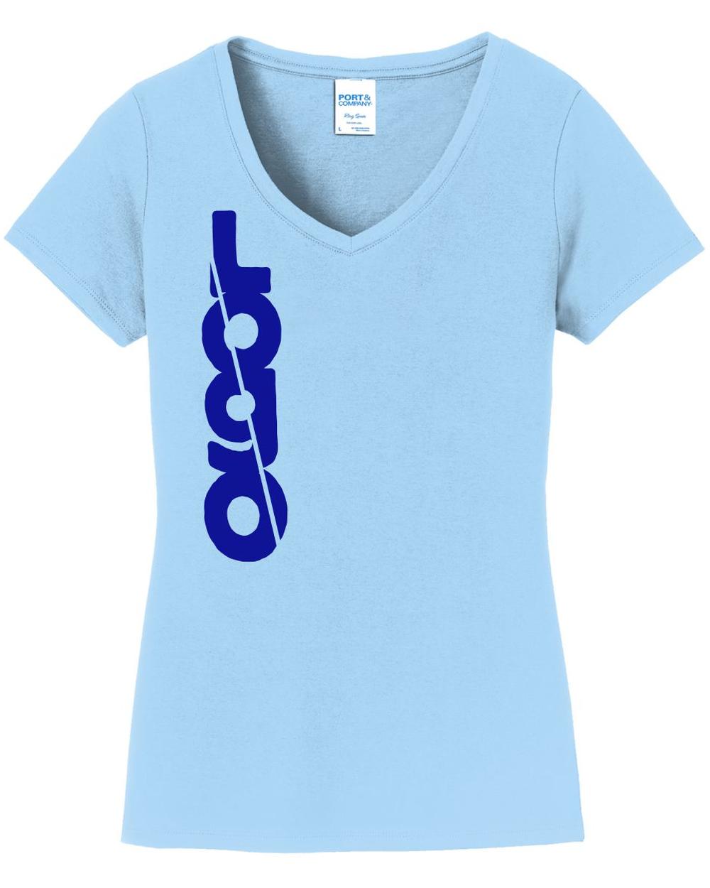 P&C Women's Fan Favorite V-Neck Custom T-Shirt, color: Light Blue