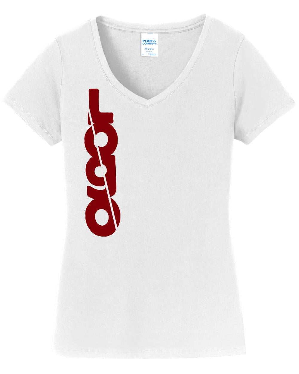 P&C Women's Fan Favorite V-Neck Custom T-Shirt, color: White