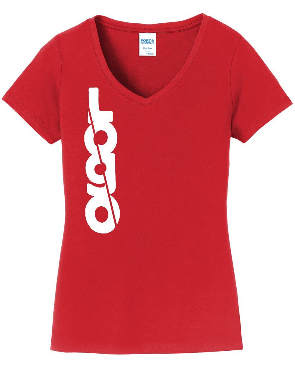 P&C Women's Fan Favorite V-Neck Custom T-Shirt, color: Bright Red
