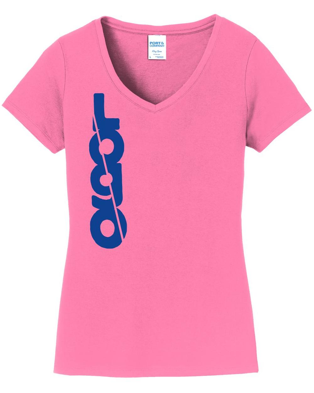 P&C Women's Fan Favorite V-Neck Custom T-Shirt, color: New Pink