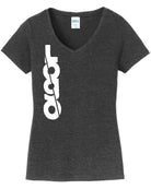 P&C Fan Favorite V-Neck Custom T-Shirt, color: Dark Heather Grey