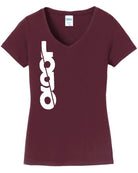 P&C Fan Favorite V-Neck Custom T-Shirt, color: Athletic Maroon