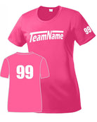 Sport-TEK Base Custom Performance Jersey, color: Neon Pink