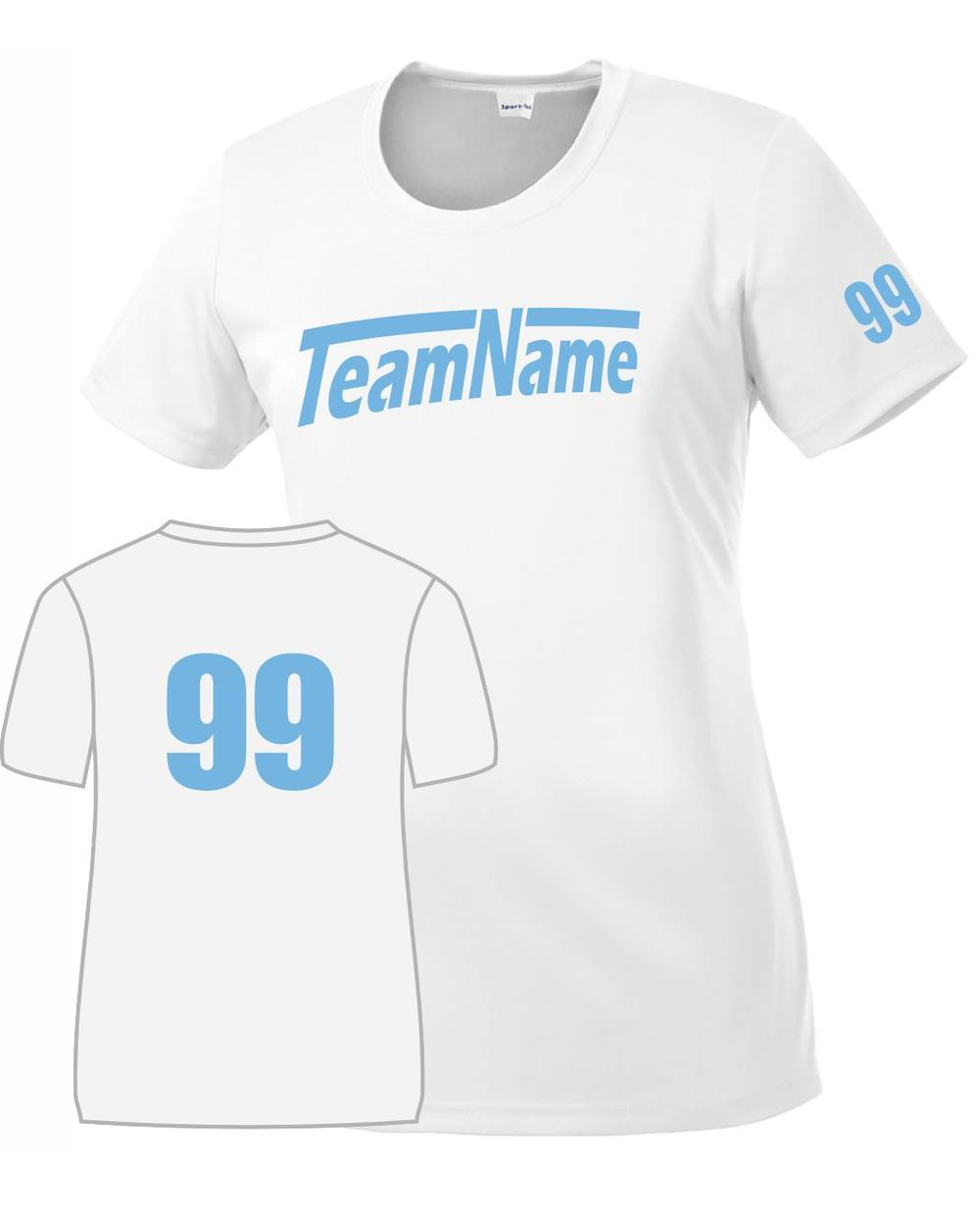 Sport-TEK Base Custom Performance Jersey, color: White