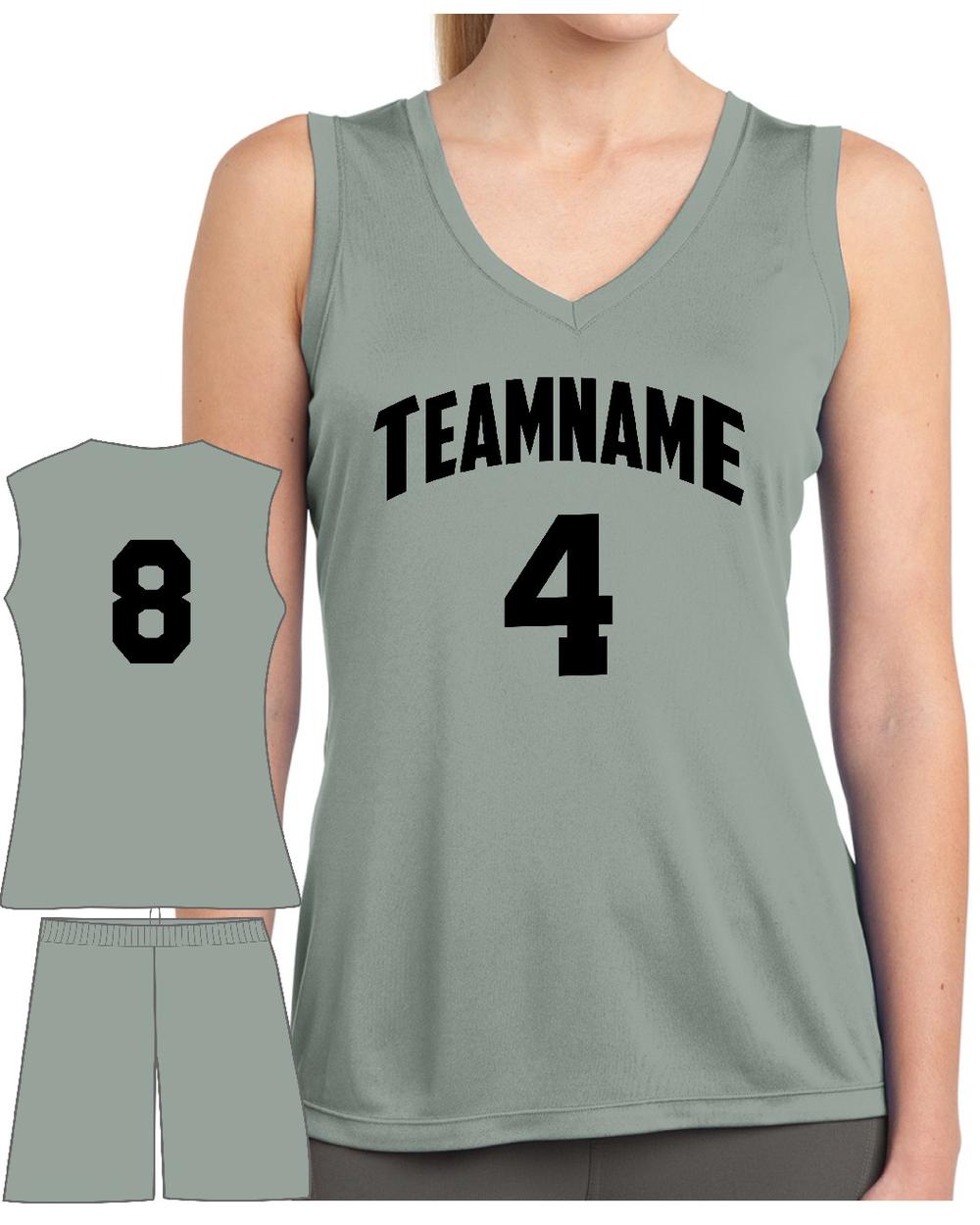 Sport-TEK Women's Competitor PosiCharge Custom Cross-Training Uniform, color: Silver