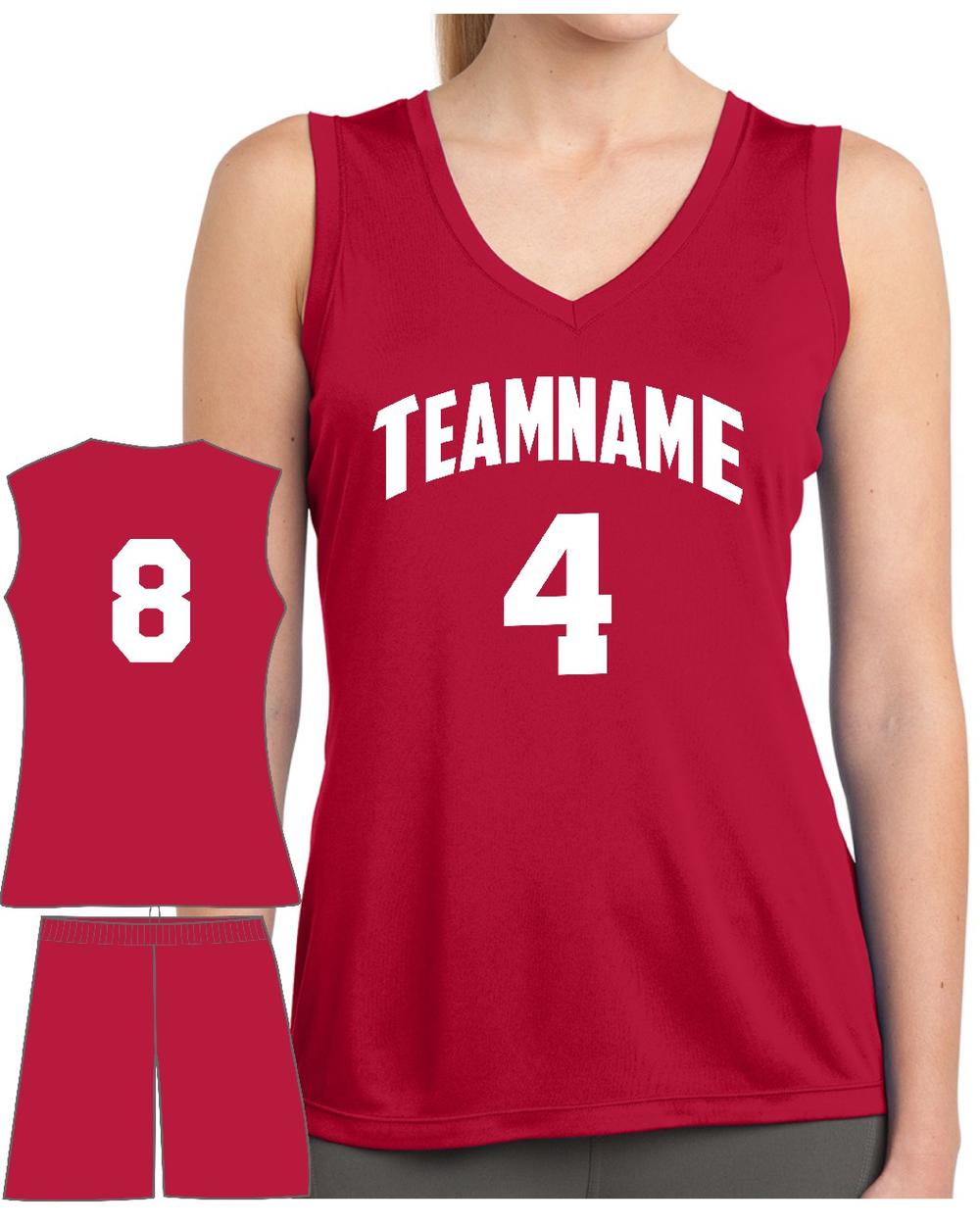 Sport-TEK Women's Competitor PosiCharge Custom Cross-Training Uniform, color: True Red