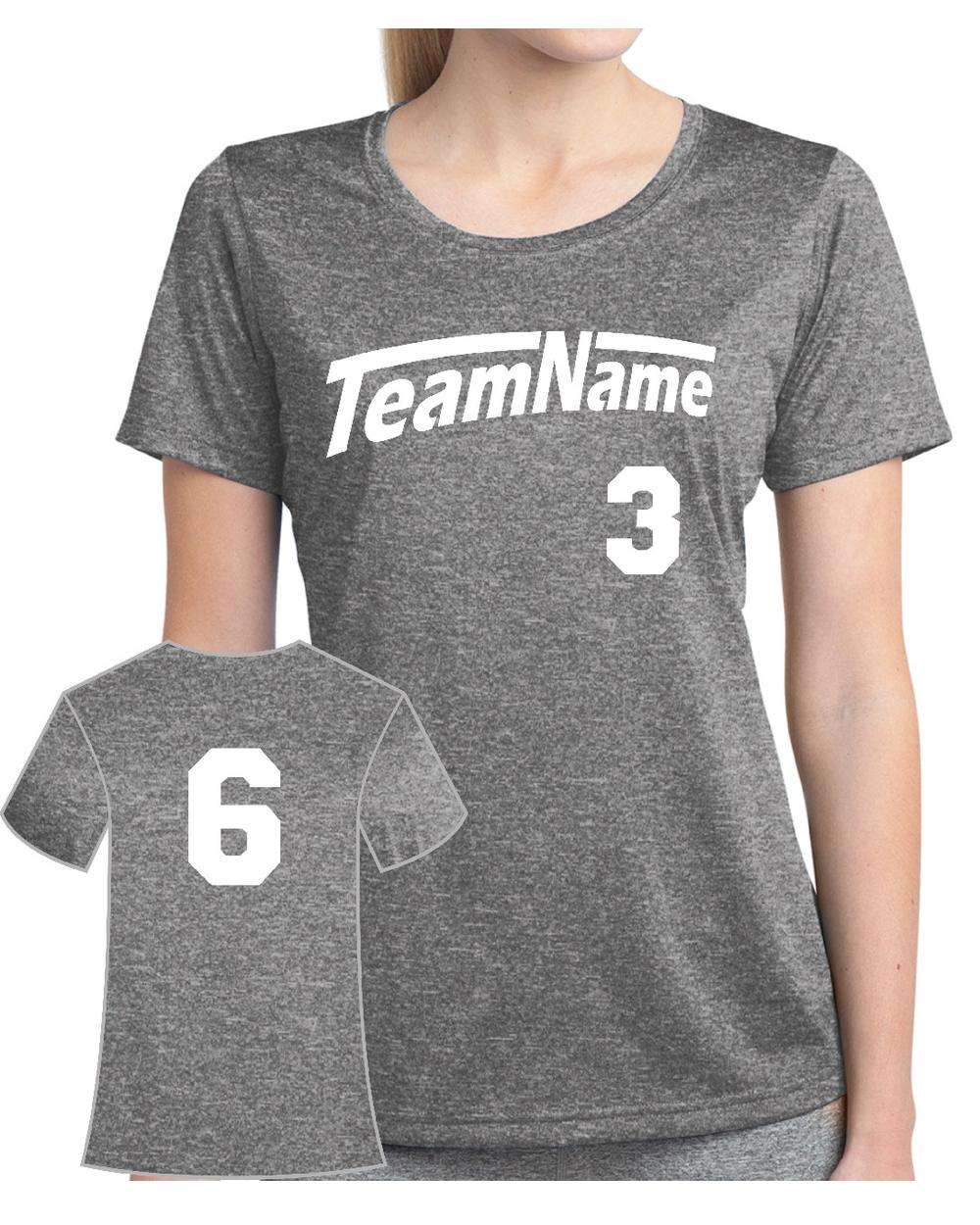 Sport-TEK Women's Heather Contender Custom Sports T-Shirt, color: Vintage Heather