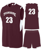 Sport-TEK Club Custom Cross-Training Uniform, color: Maroon/White