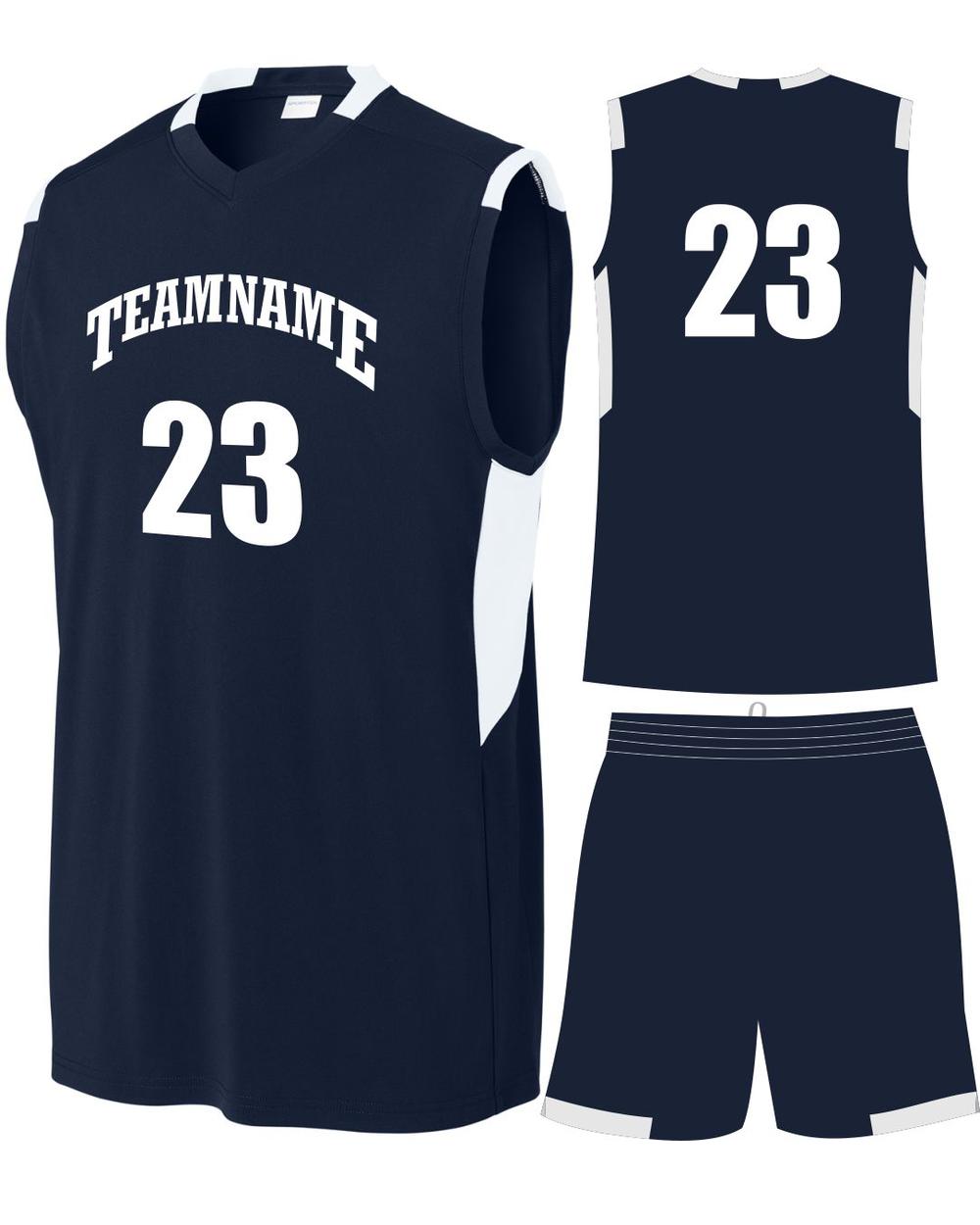 Sport-TEK Club Custom Cross-Training Uniform, color: True Navy/White