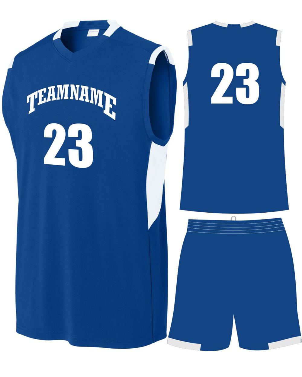 Sport-TEK Club Custom Cross-Training Uniform, color: True Royal/White