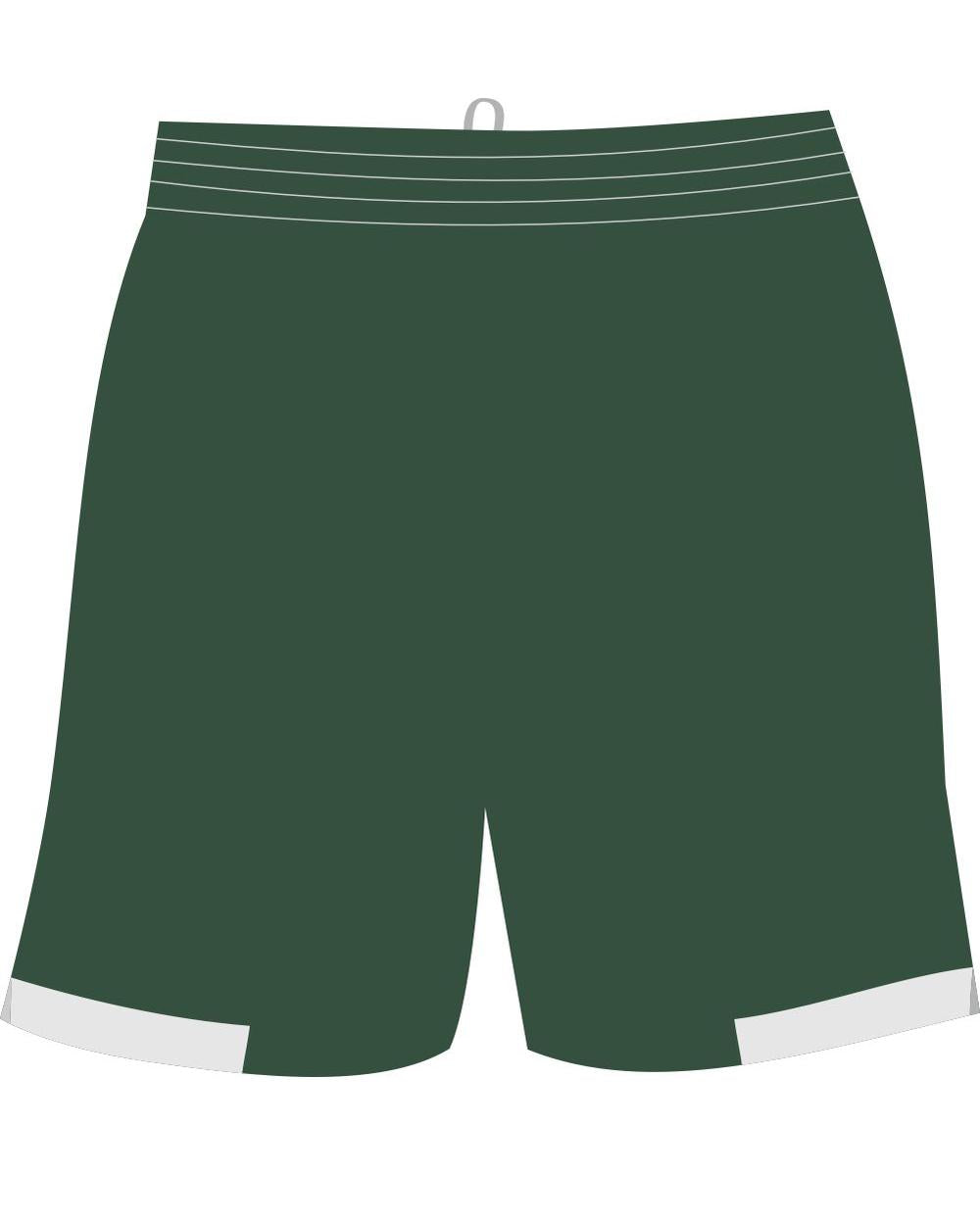 Sport-TEK Women's Club Short, color: Forest Green/White