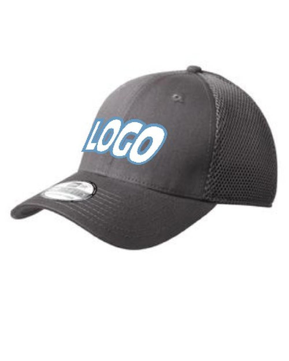 New Era Stretch Mesh Custom Cap, color: Charcoal/Charcoal