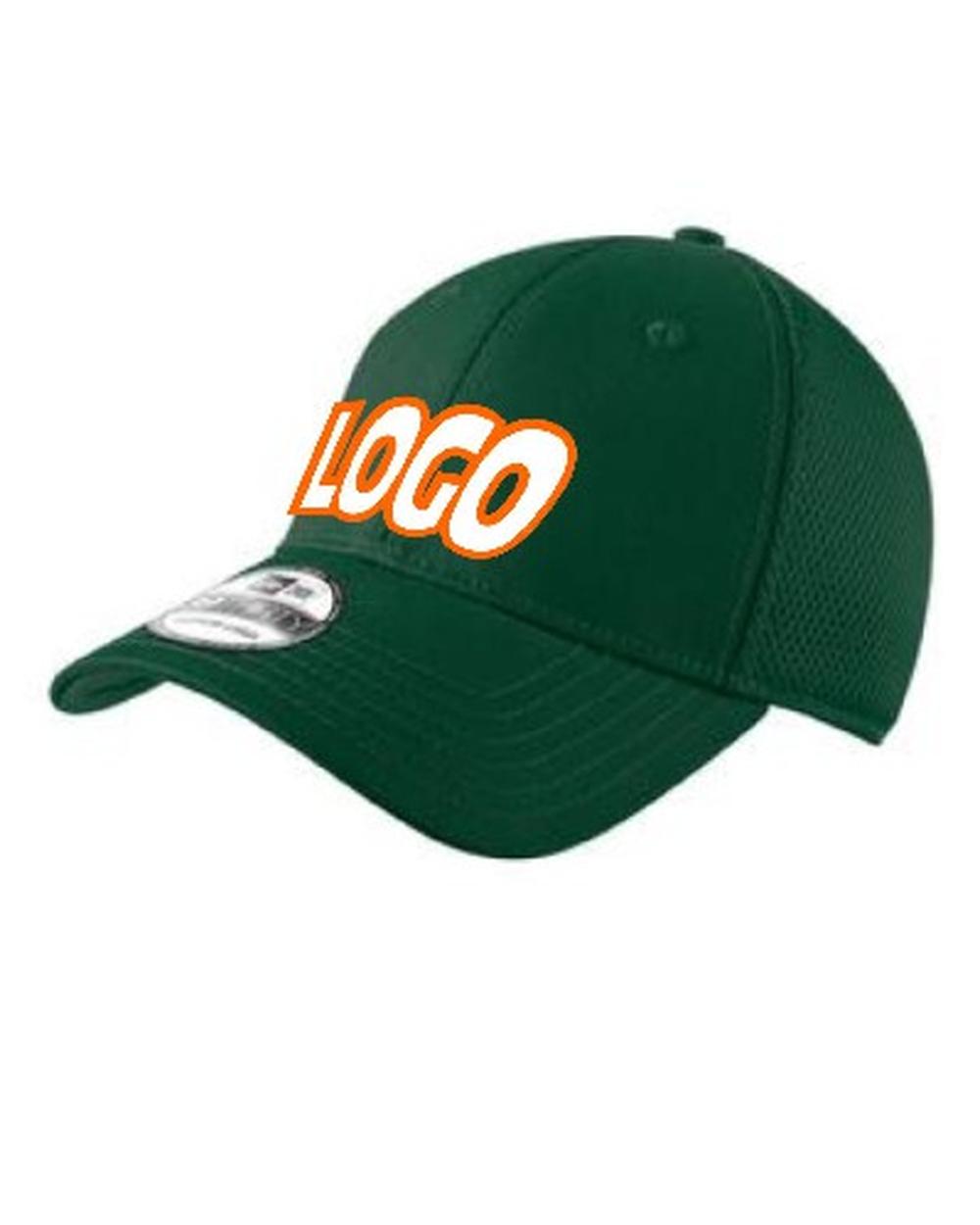 New Era Stretch Mesh Custom Cap, color: Dark Green